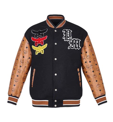 replica mcm varsity jacket